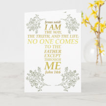 Bible Verse John 14:6 Jesus Way Truth Life Cross