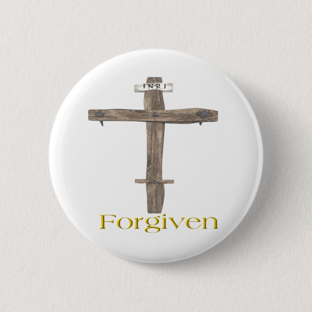 Bible verse John 3:16 6 Cm Round Badge (Front)