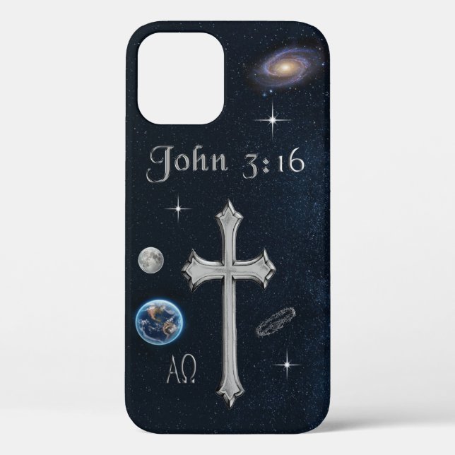 Bible Verse John 3:16 Case-Mate iPhone Case (Back)