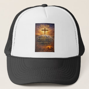 Bible Verse John 3:16 Trucker Hat