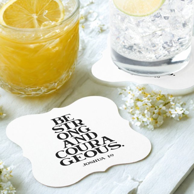 Bible verse Joshua  Paper Coaster (Creator Uploaded)