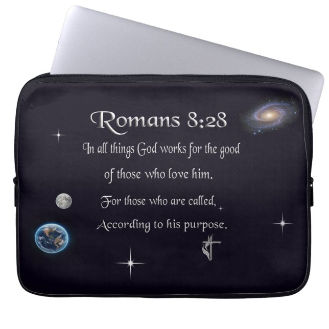 Bible verse laptop sleeve (Front)