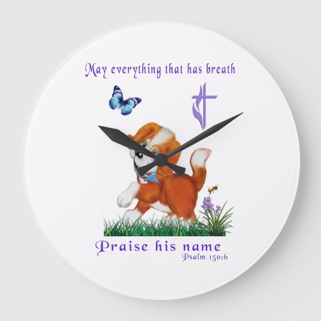 Bible verse large clock (Front)