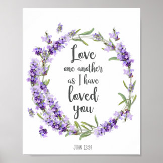 Bible Verse Love One Another Home Decor