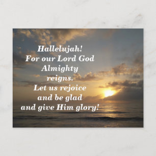 Bible Verse Memory Card Revelation 19:6-7