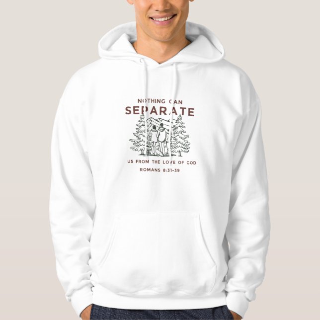 Bible verse Men's Basic Hooded Sweatshirt (Front)