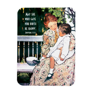 Bible Verse Mother's Day Vintage Art Gift Magnets