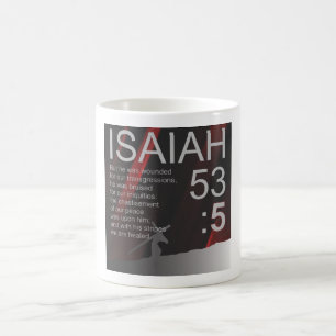 Bible Verse Mug Day 5, ISAIAH 53:5