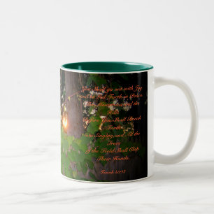 Bible Verse Mug-Isaiah 55:12 Two-Tone Coffee Mug