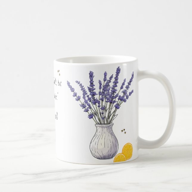 Bible Verse Mug Lavender and Lemon theme (Right)