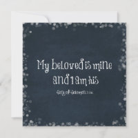 Bible Verse : My Beloved is Mine and I am His