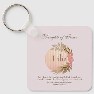 Bible Verse of Peace Key Ring