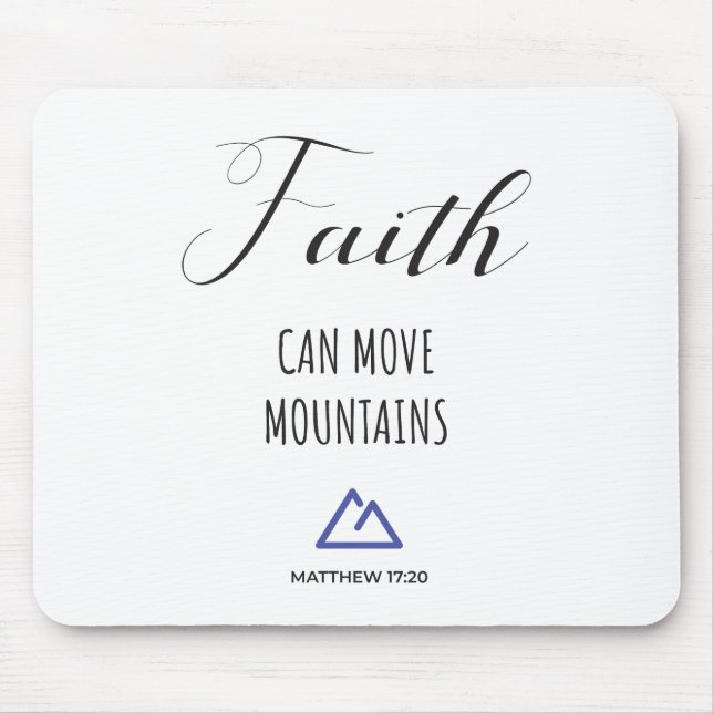 Bible verse on faith mouse pad (Front)