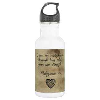 Bible Verse Philippians 4:13 532 Ml Water Bottle