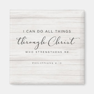 Bible Verse Philippians 4:13 I Can Do All Things Magnet