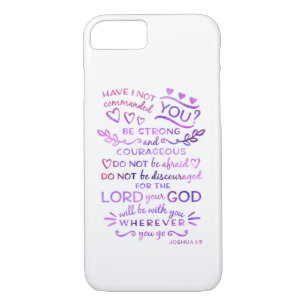Bible Verse Phone Case Joshua 1:9