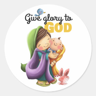 Bible verse Praise God sticker page