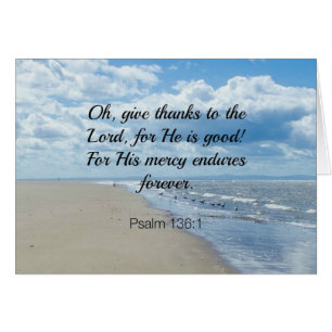 Bible verse, Psalm 136:1