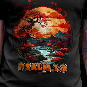 Bible Verse Psalm 1:3 T-Shirt