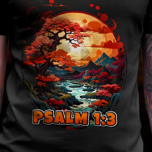Bible Verse Psalm 1:3 T-Shirt (Psalm 1:3)