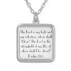 bible verse Psalm 27:1 necklace