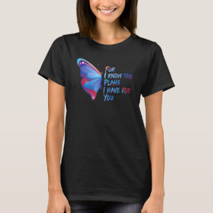 Bible Verse Quote Butterfly Motivational Christian T-Shirt