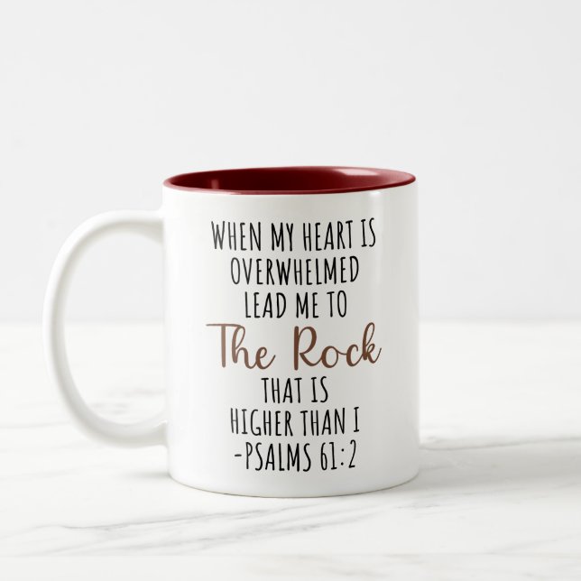 Bible Verse Religious Jesus Christian resurection  Two-Tone Coffee Mug (Left)