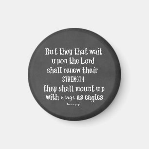 Bible Verse: Renew Strength, Wings as Eagles Magnet