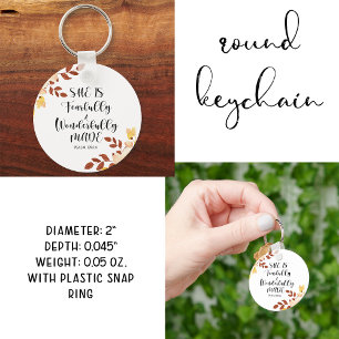 Bible Verse Round Keychain