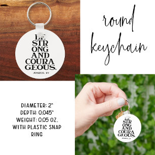 Bible Verse Round Keychain