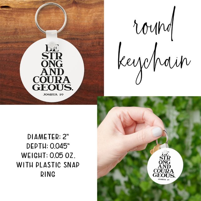 Bible Verse Round Keychain (Creator Uploaded)