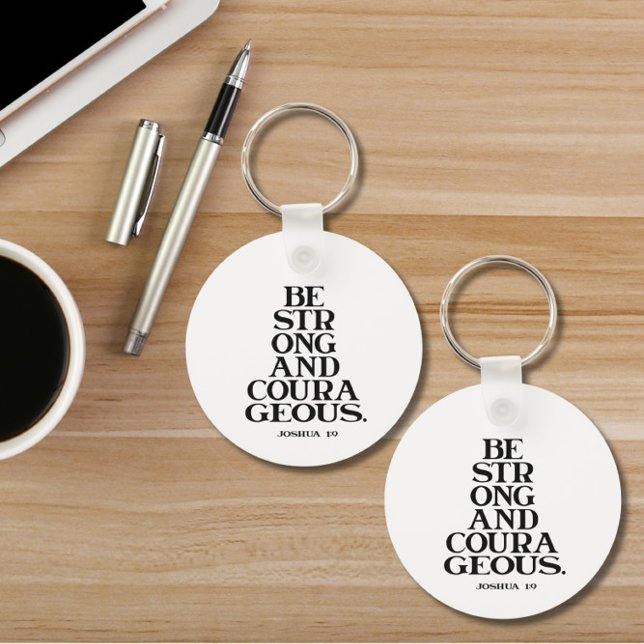 Bible Verse Round Keychain (Creator Uploaded)