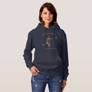 Bible Verse saved by Grace Hoodie