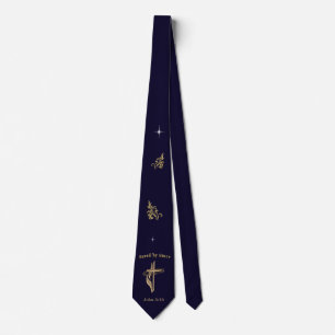 Bible Verse saved by Grace Tie