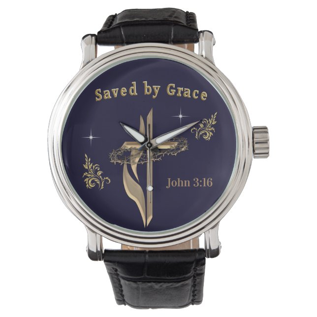 Bible Verse saved by Grace Watch (Front)