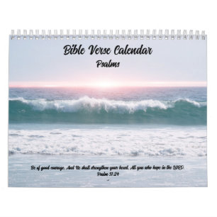 Bible Verse Scripture Calendar Psalms