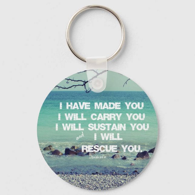 Bible Verse Scripture Key Ring (Front)