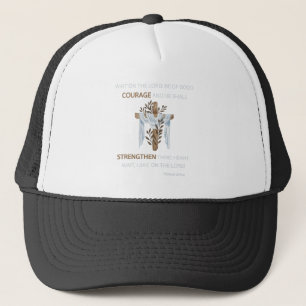Bible Verse Scripture Psalm 27:14 KJV Trucker Hat