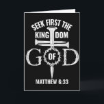 Bible Verse Seek First The Kingdom Of God Christia Card<br><div class="desc">Bible Verse Seek First The Kingdom Of God Christian Tank Top</div>