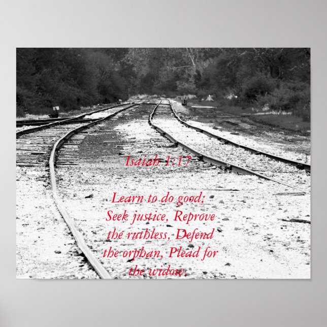 Bible Verse Social Justice Poster (Front)