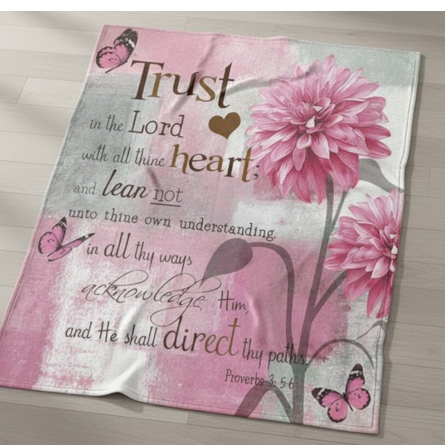 Bible Verse Soft Fleece Blanket (Creator Uploaded)
