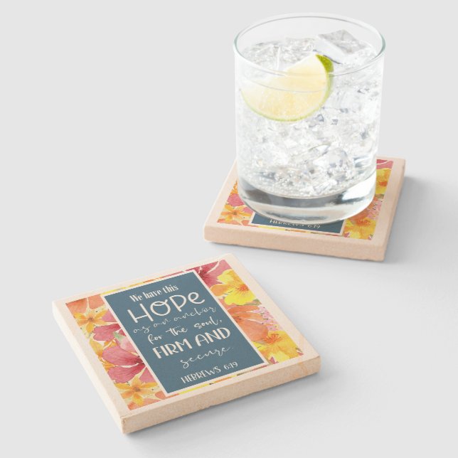 Bible Verse   Stone Coaster (Side)
