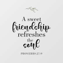 Bible Verse Sweet Friendship Scripture Typography