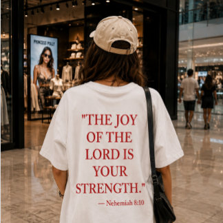 Bible verse T-Shirt Nehemiah 8:10