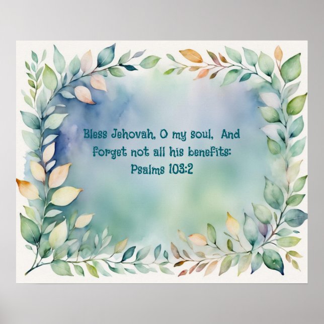 Bible Verse Template, Value Poster Paper (Matte) (Front)