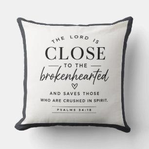 Bible verse - The Lord is Close Cushion