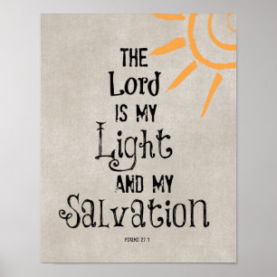 Bible Verse: The Lord is my Light and my Poster