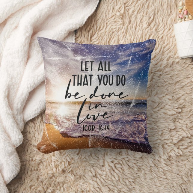 Bible Verse Throw Pillow (Blanket)