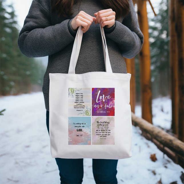 Bible Verse Tote Bag (Creator Uploaded)