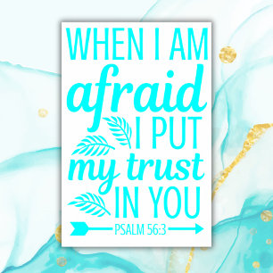 Bible verse turquoise   Archival Heavyweight Paper Poster